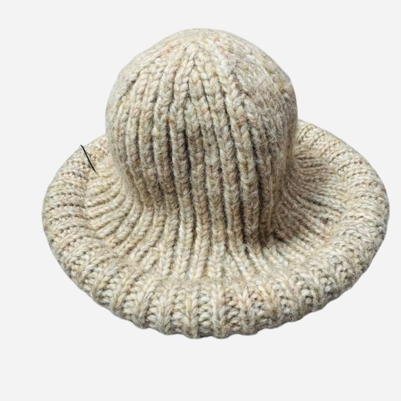New Free People Beige Knitted Bucket Hat main image 6